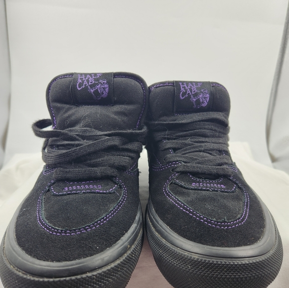 Vans Half Cab Rare Black and Purple Half Cab Skateboard Shoes Men's Size 7 - Picture 10 of 13